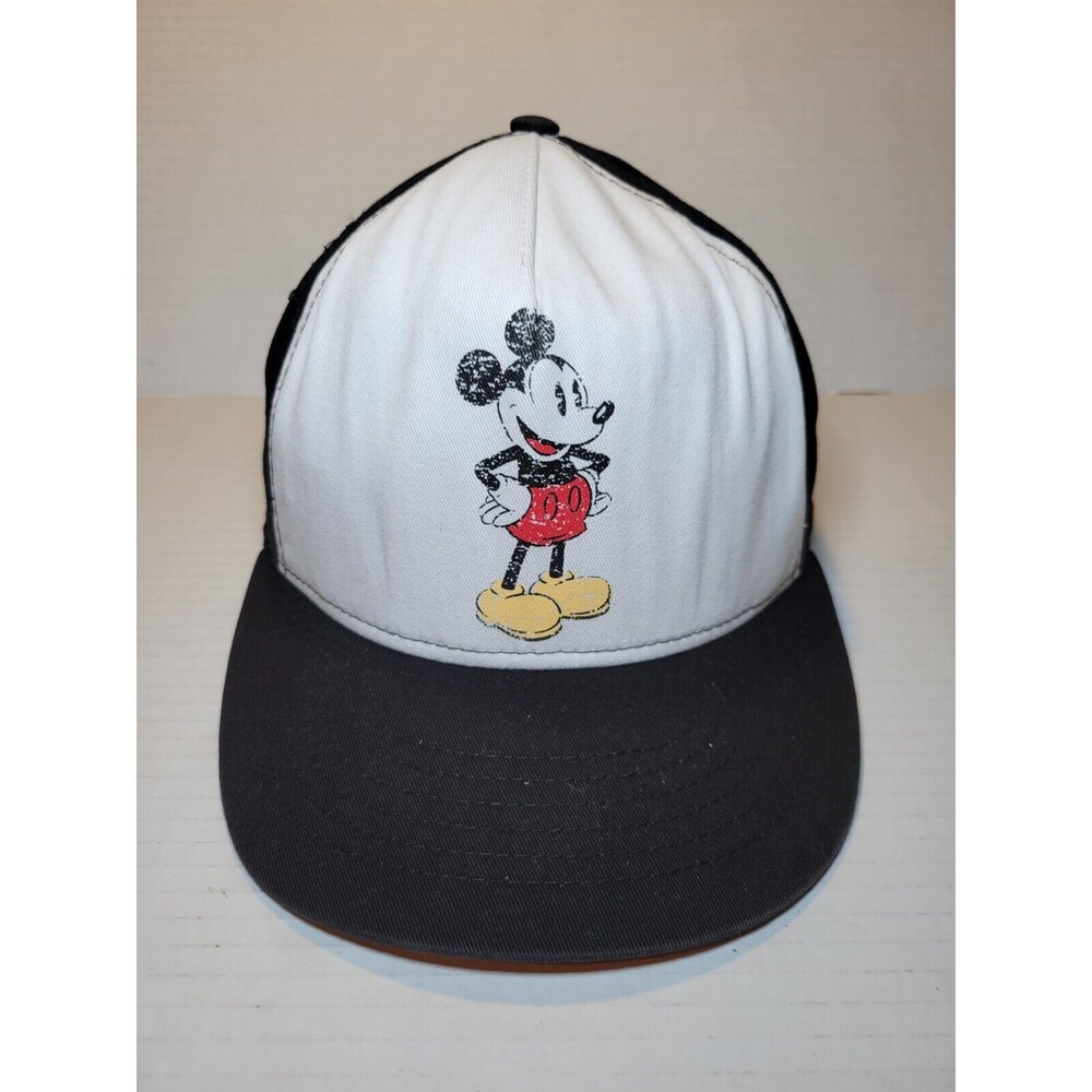 Walt Disney Mickey Mouse Retro Vintage‎ Styled Snapback Hat Embroidered Spellout
